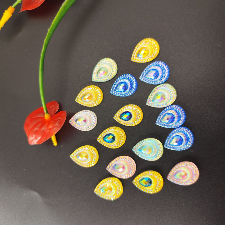 Glittering drop appliqués Kalsten