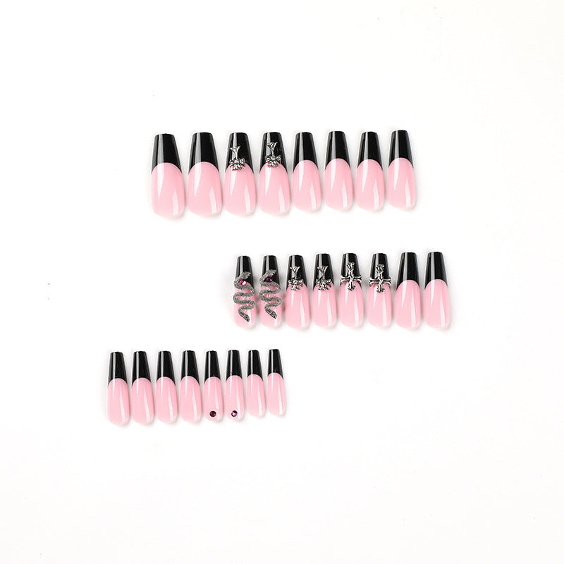 Artful stiletto nails with glitter accents and creative design Kalsten