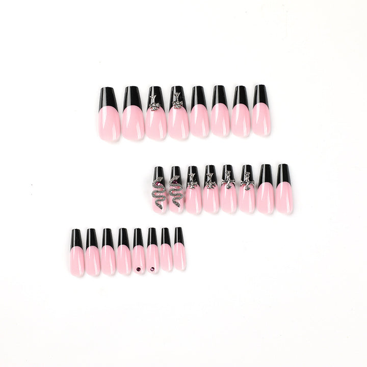 Artful stiletto nails with glitter accents and creative design Kalsten