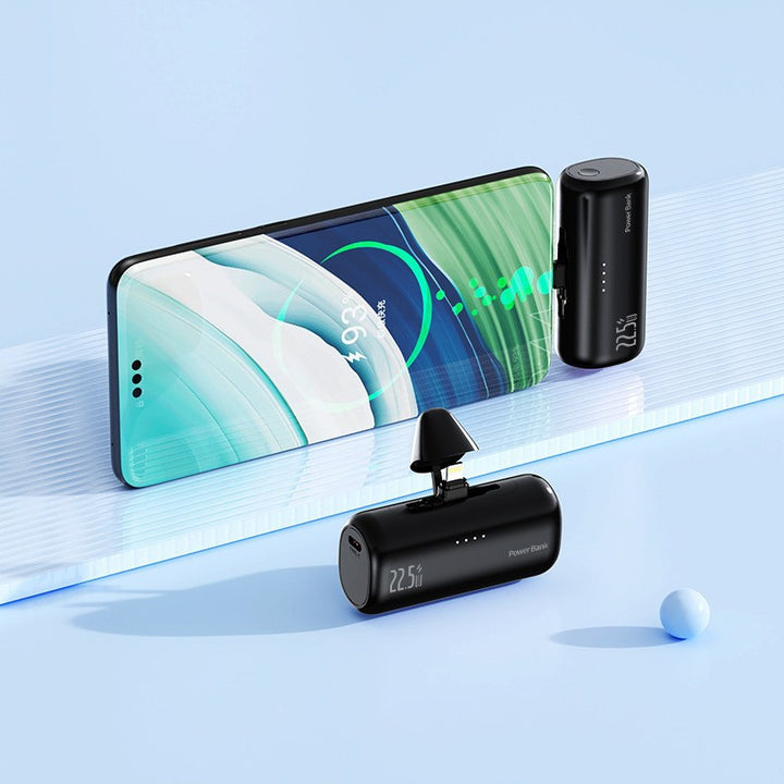Portable power bank with integrated Lightning connector and fast charging function Kalsten