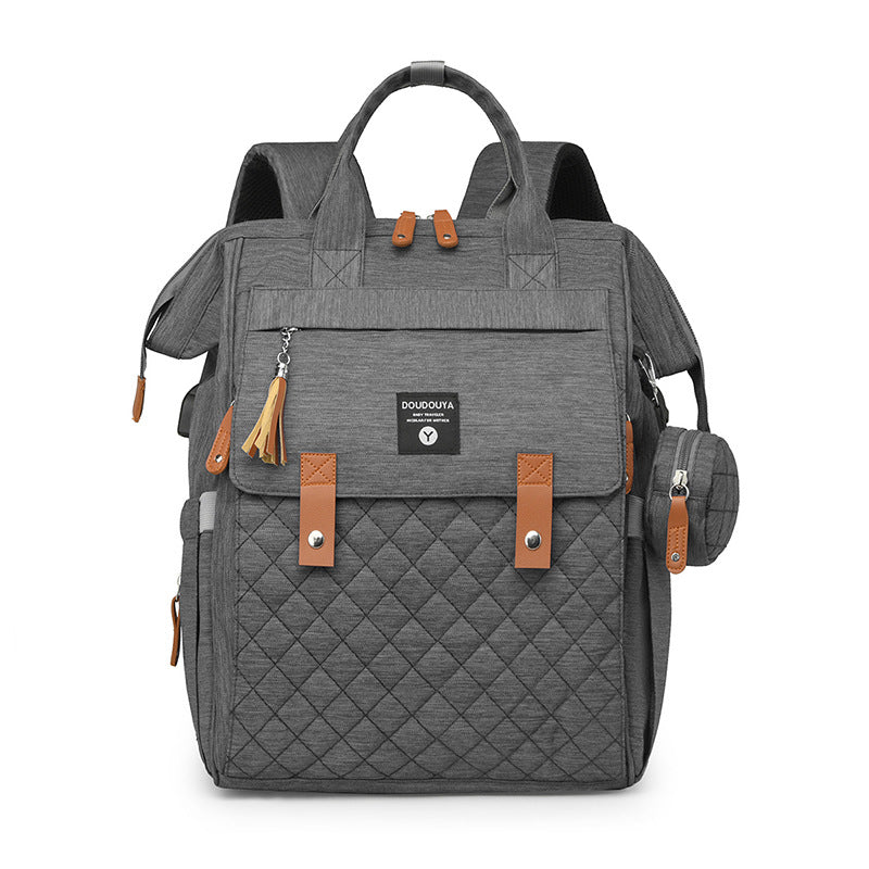 Multi-Functional Quilted Travel Backpack Kalsten