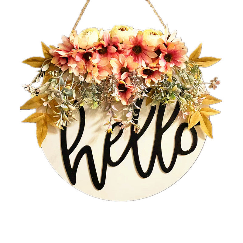 Decorative Flower Welcome Board