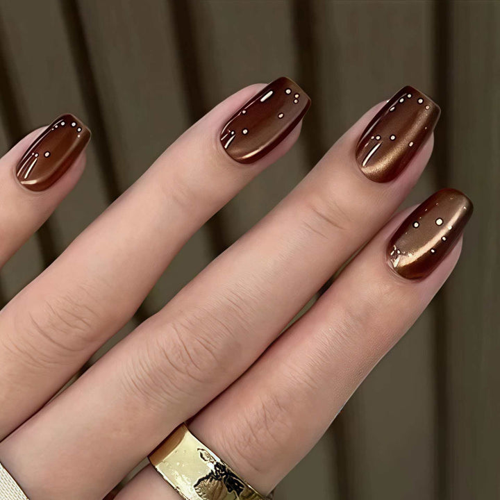 Glossy Long-Lasting Press-On Nail Set Kalsten