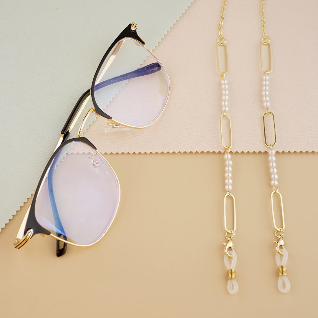 Elegant Pearl and Link Eyewear Chain Kalsten
