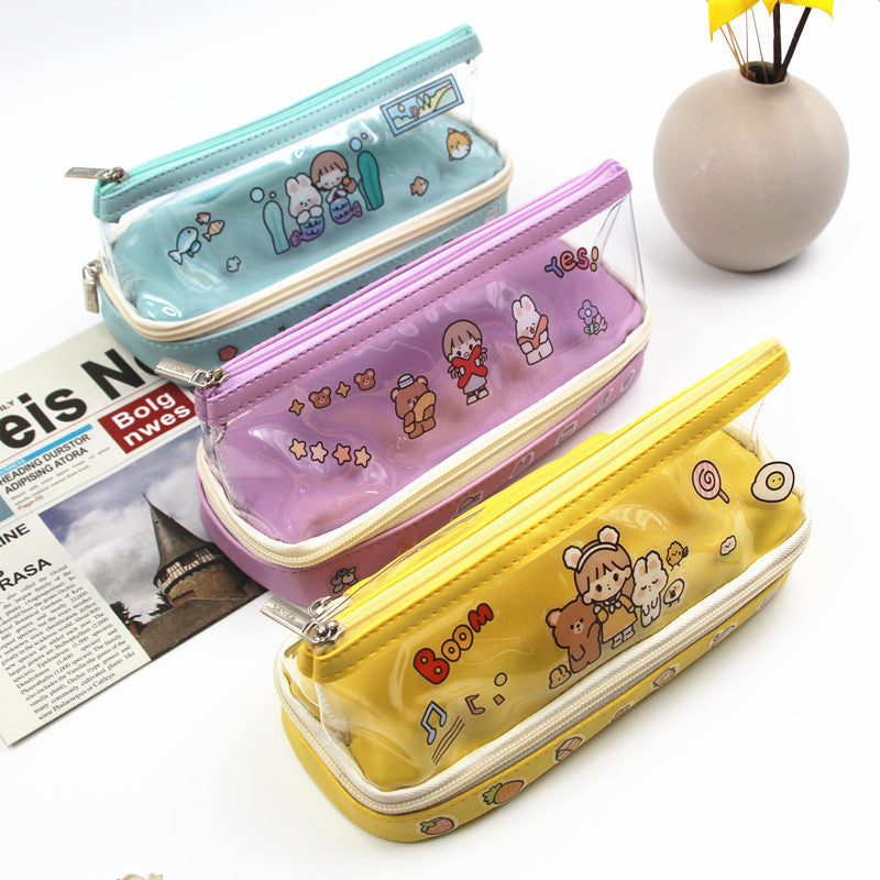 Fun Cartoon-Themed Zippered Pencil Case Kalsten