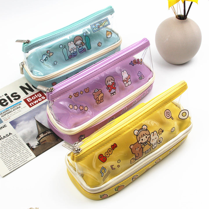 Fun Cartoon-Themed Zippered Pencil Case Kalsten