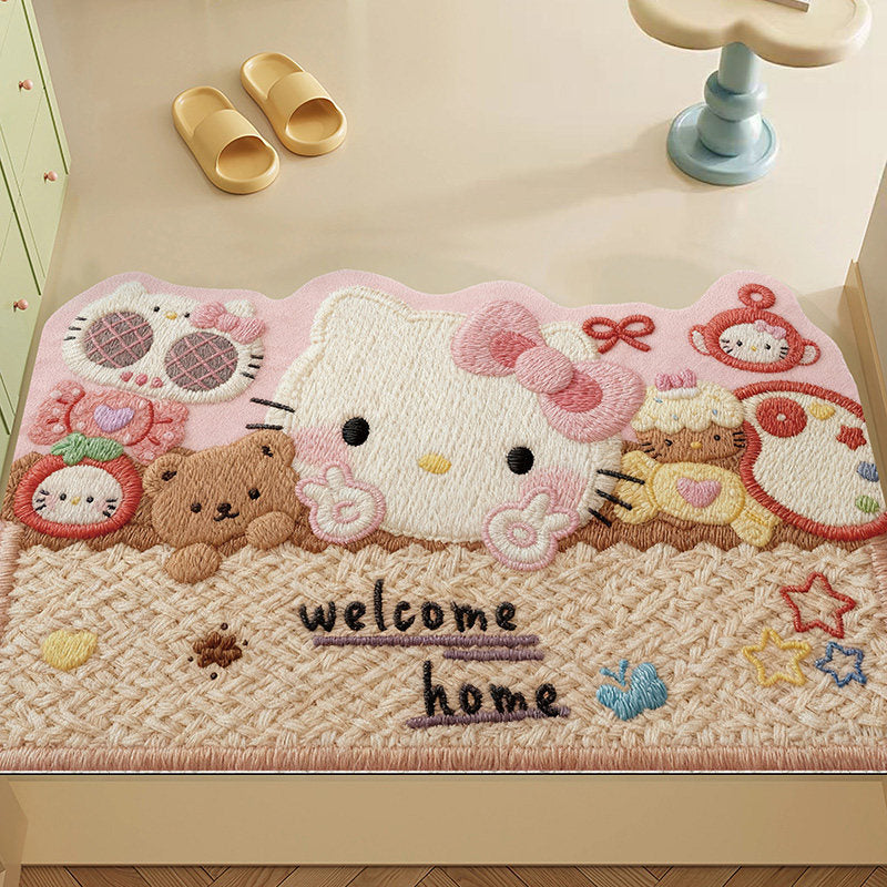 Decorative Cartoon Welcome Mat for Home