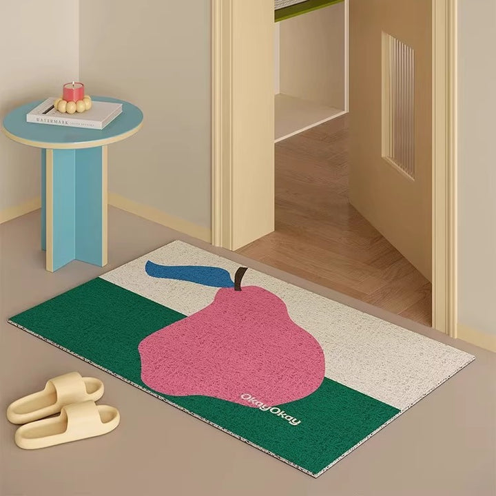 Artistic Fruit Print Floor Mat Kalsten