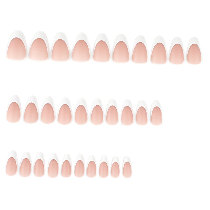 Artistic stiletto nails with elegant French design Kalsten