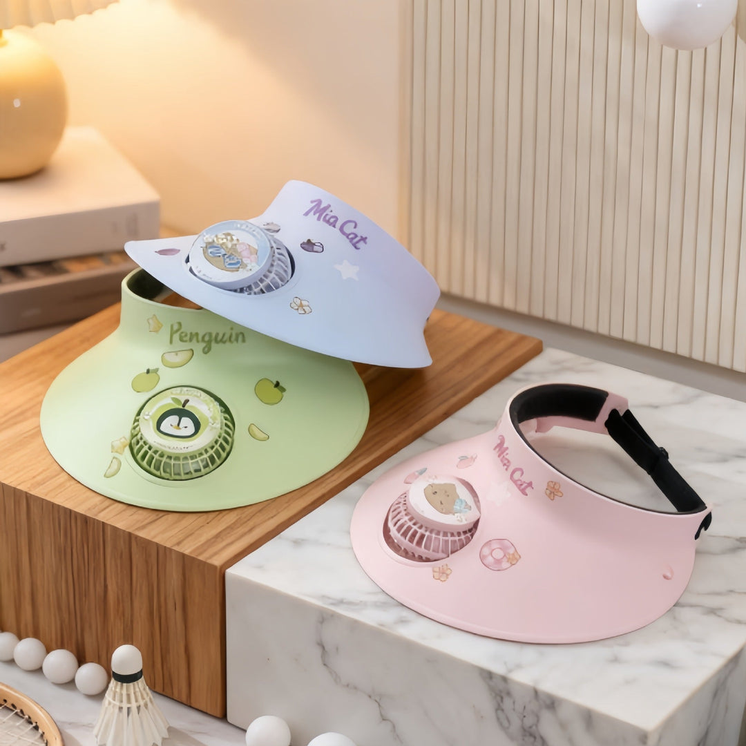 Ladies Cooling Sunshade with Integrated Fan Kalsten