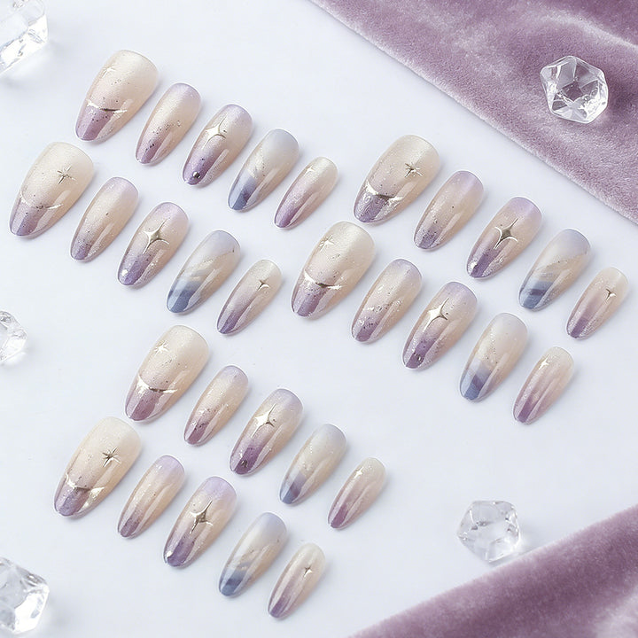 Gradient Glitter Press-On Nails Kalsten