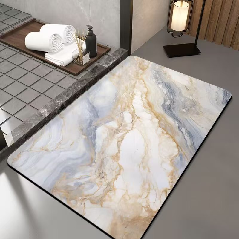 Luxurious Marble Design Bath Mat Kalsten