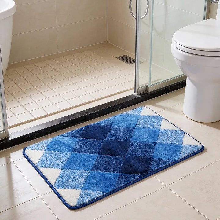 Soft Absorbent Wave Pattern Bath Mat Kalsten