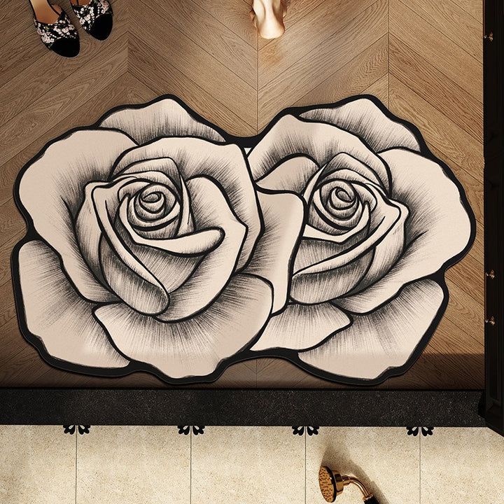 Floral-Shaped Decorative Bath Mat