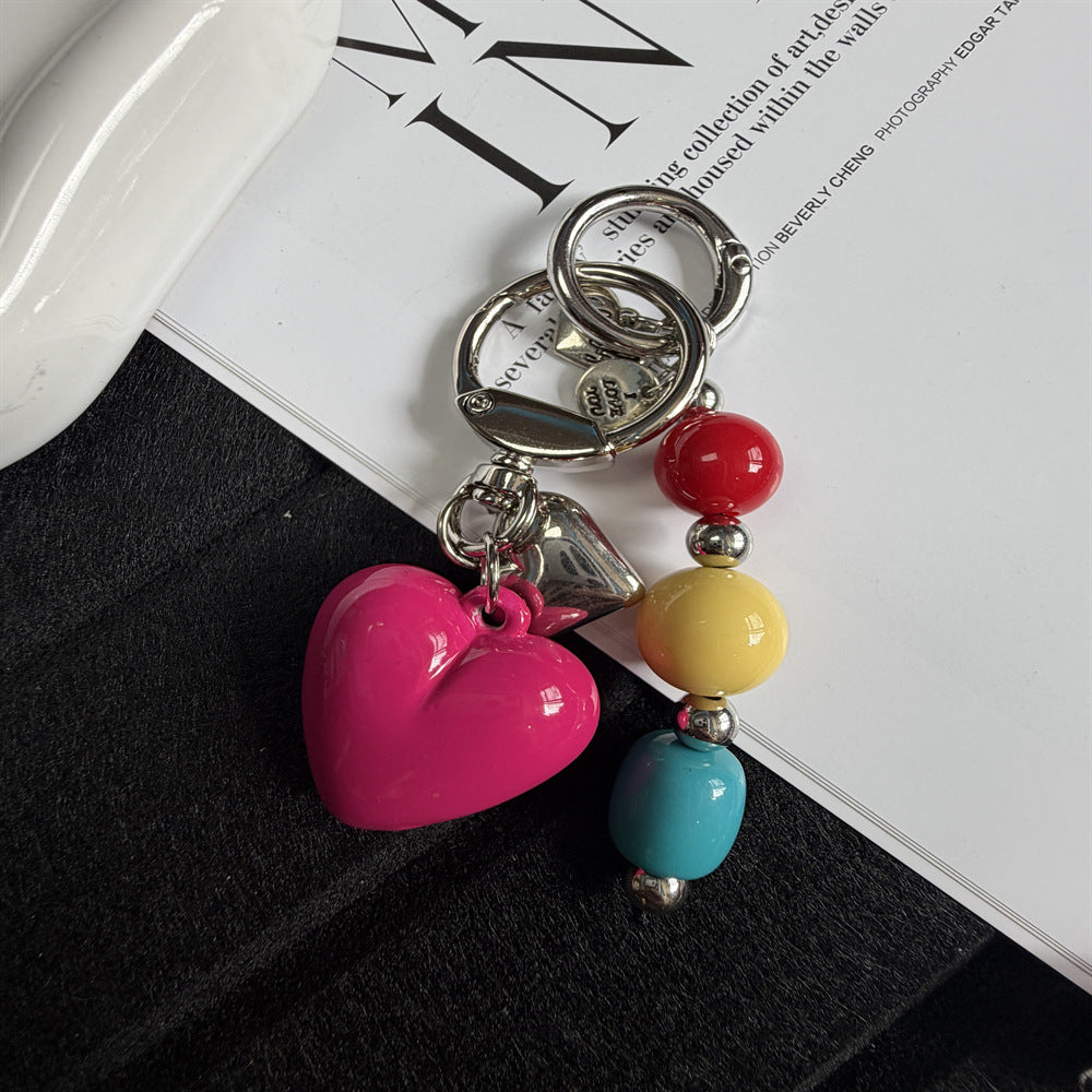 Decorative Heart-Themed Keychain Kalsten
