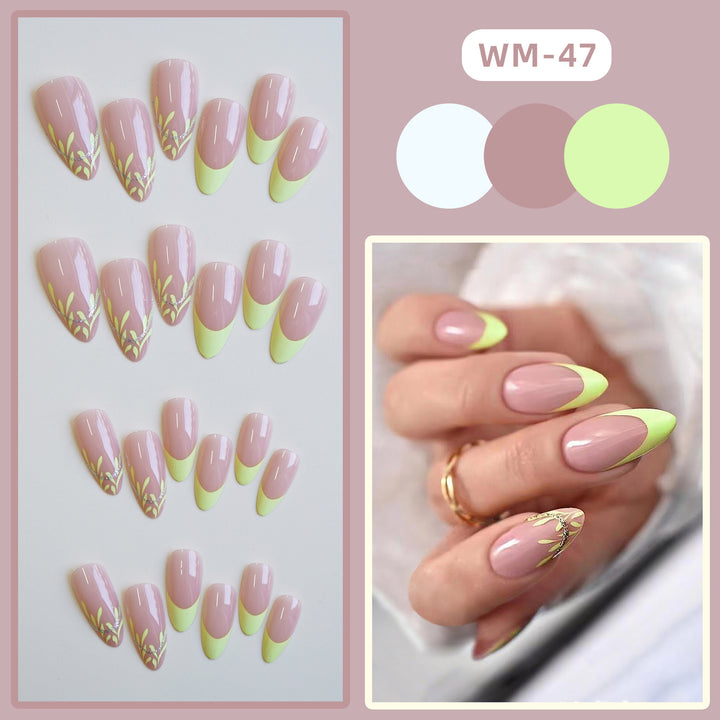 Stylish Artistic Press-On Nail Set Kalsten