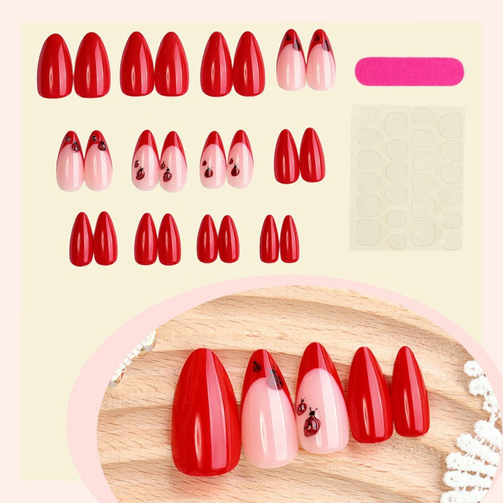 Artistic Press-On Nail Set with Unique Designs kalsten