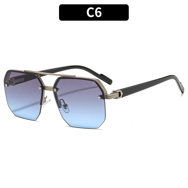 Elegant Geometric Oversized Sunglasses