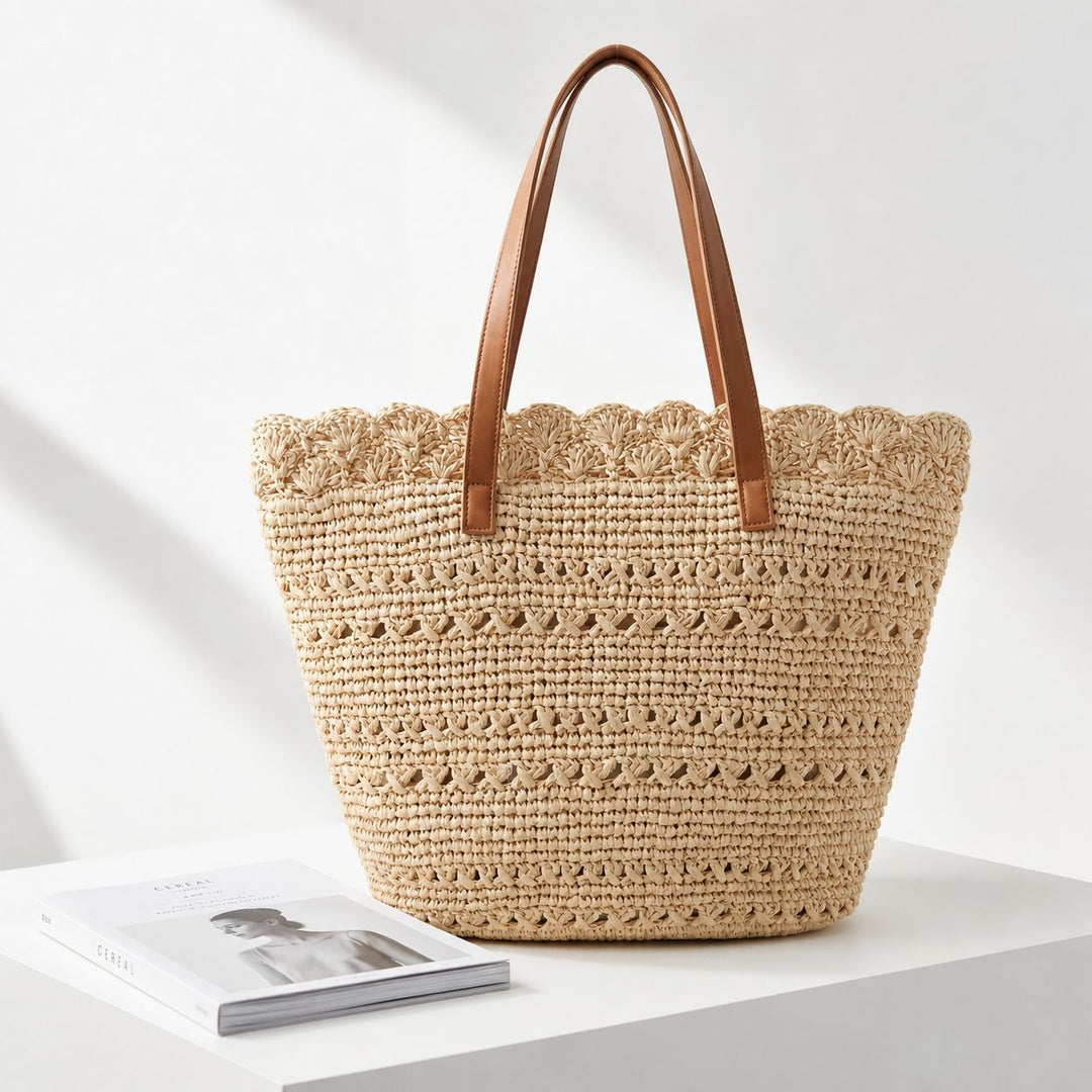Handcrafted shoulder bag with unique mesh structure Kalsten