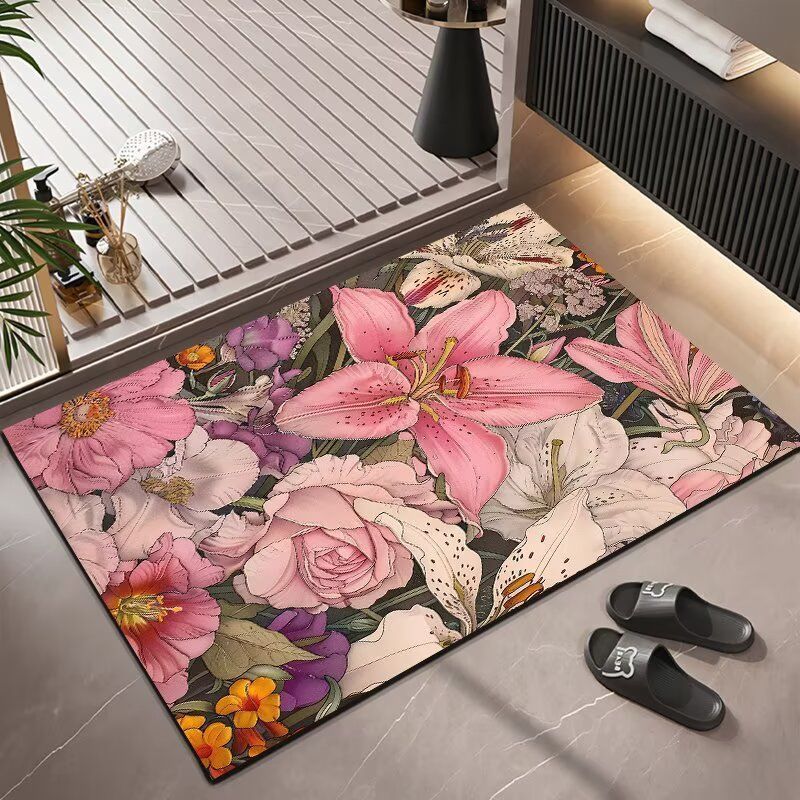 Floral Pattern Area Rug