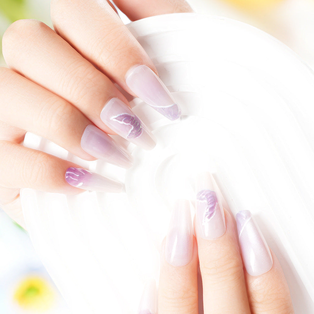 Artistic Butterfly Design Press-On Nail Set Kalsten