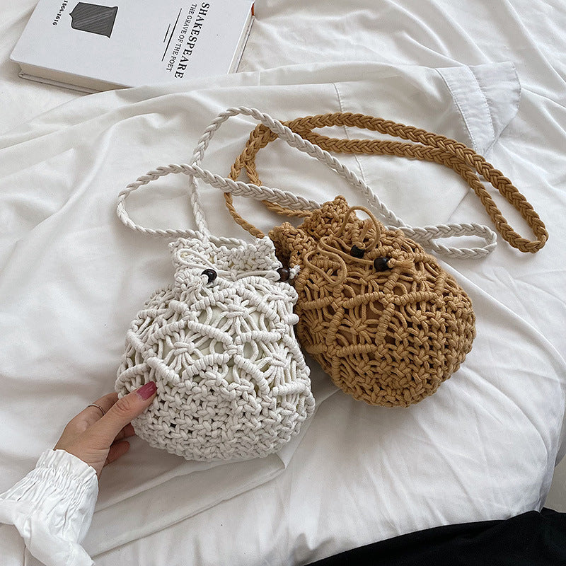 Hand-knit Macrame Shoulder Bag Kalsten