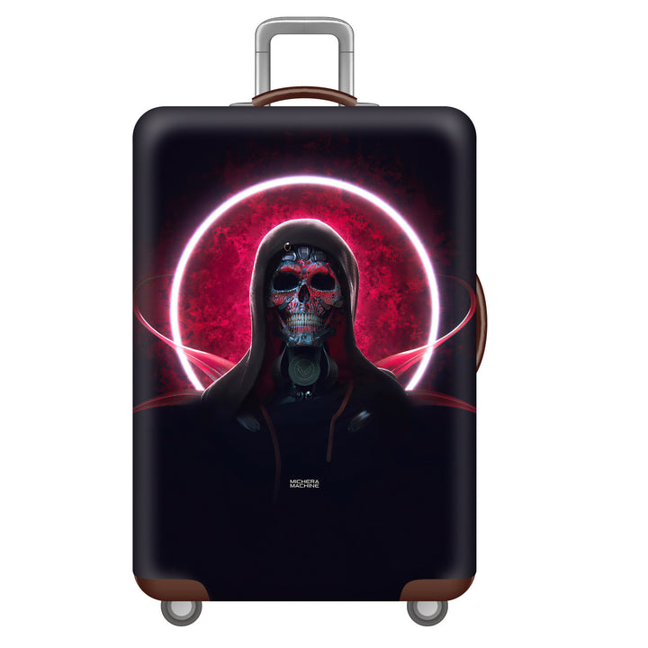 Men's hard-shell suitcase with unique skull design Kalsten