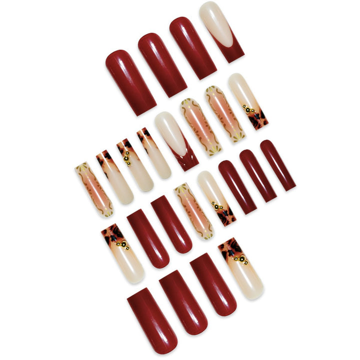 Artistic Long Press-On Nail Extensions Kalsten