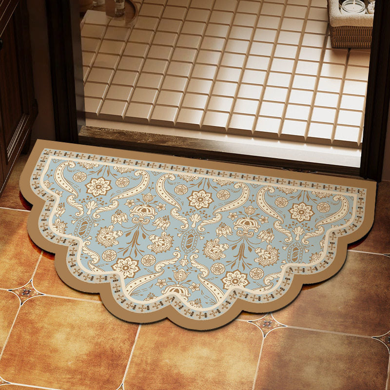 Elegant Floral Design Area Mat