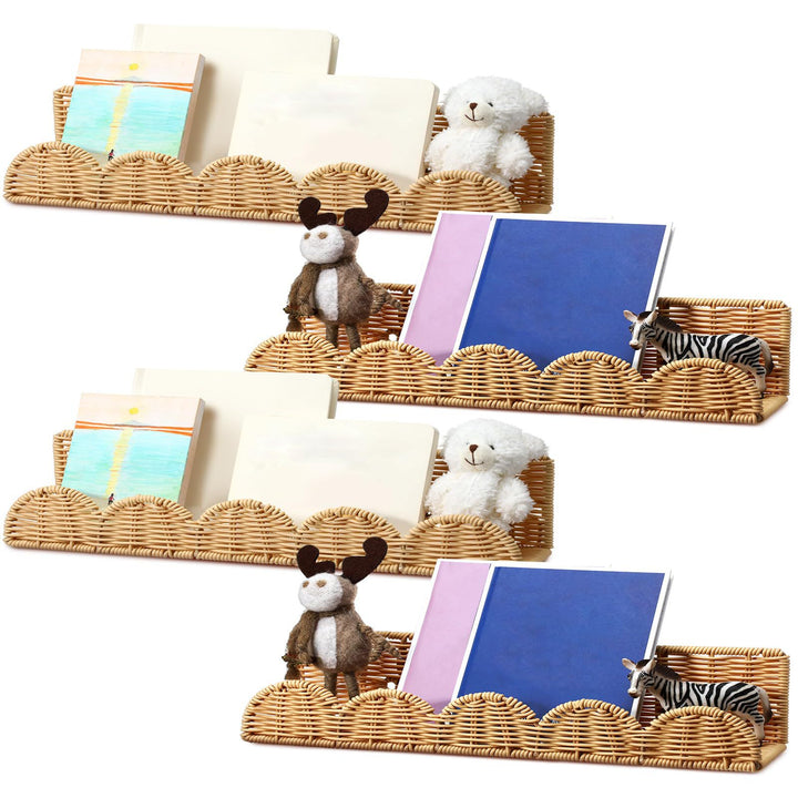 Rattan step shelf Kalsten
