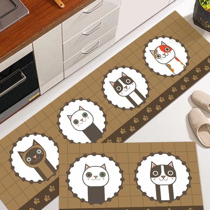 Cat-Themed Kitchen Mat Kalsten
