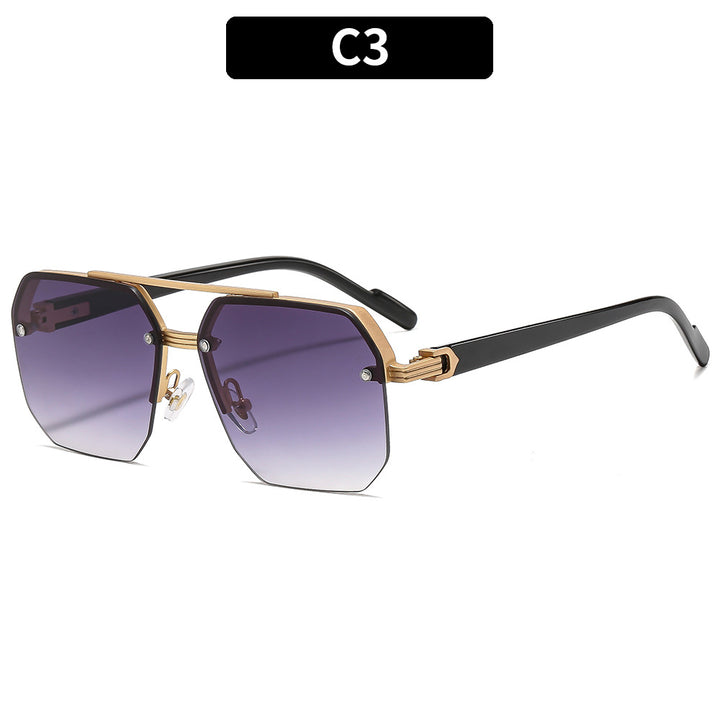 Elegant Geometric Oversized Sunglasses