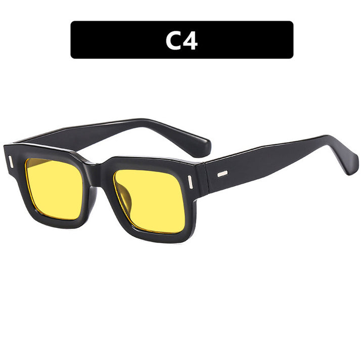 Ladies stylish square sunglasses with eye-catching leopard print Kalsten
