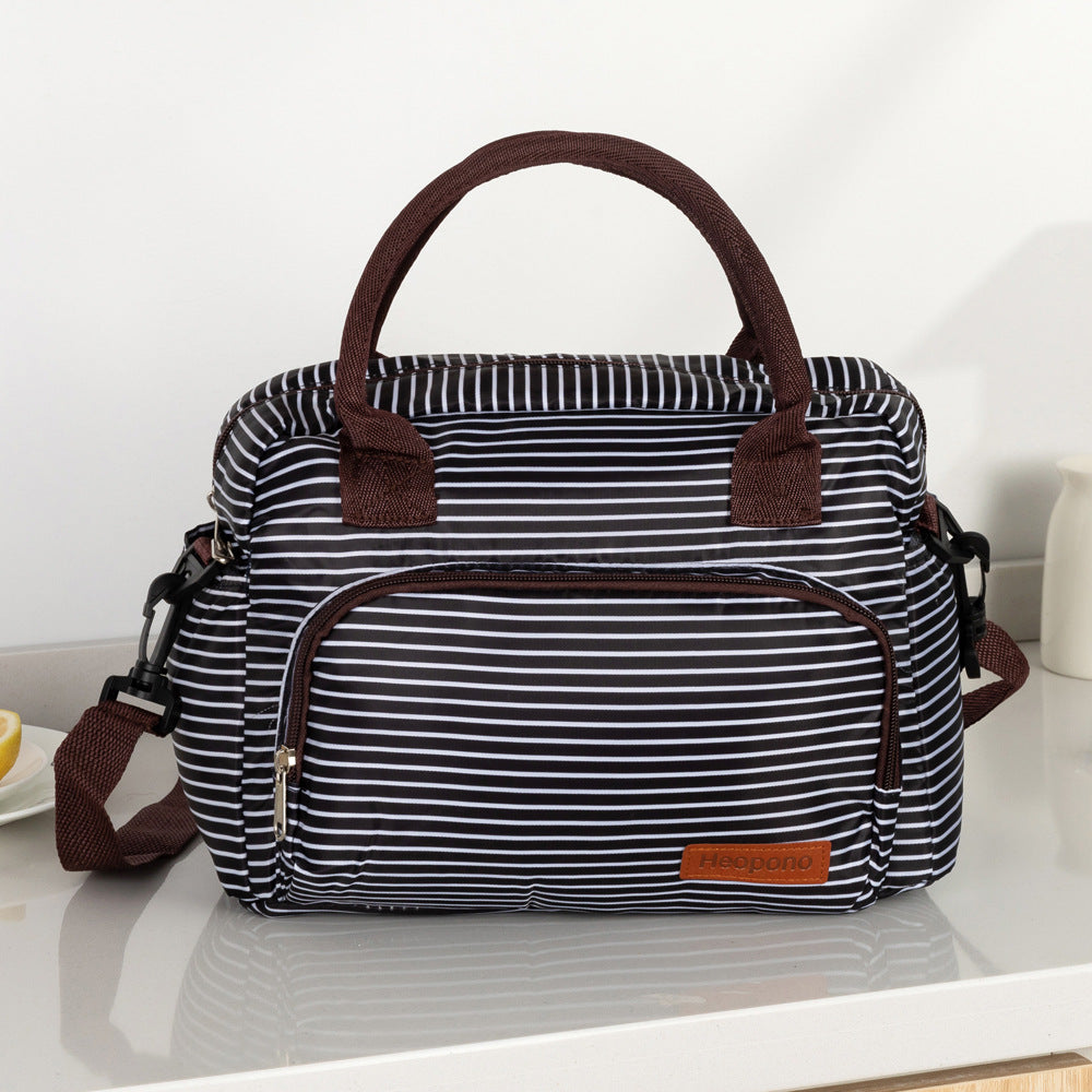 Insulated Leopard Print Lunch Bag
