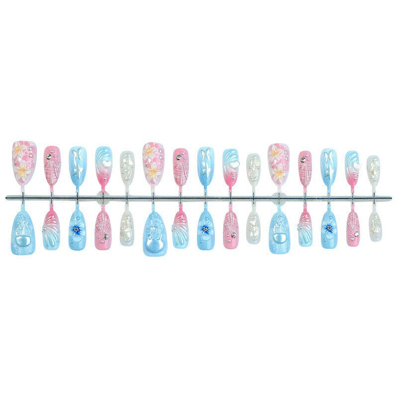 creative nail art set with maritime motifs and sparkling accents Kalsten