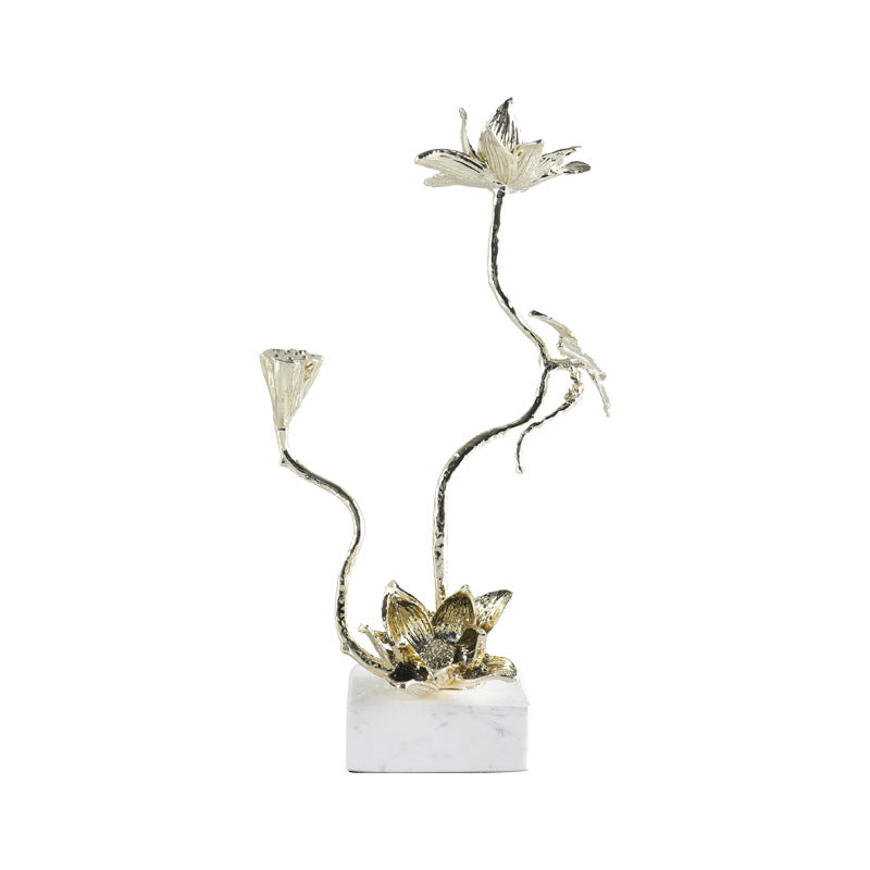 Elegant Lotus Flower Sculpture