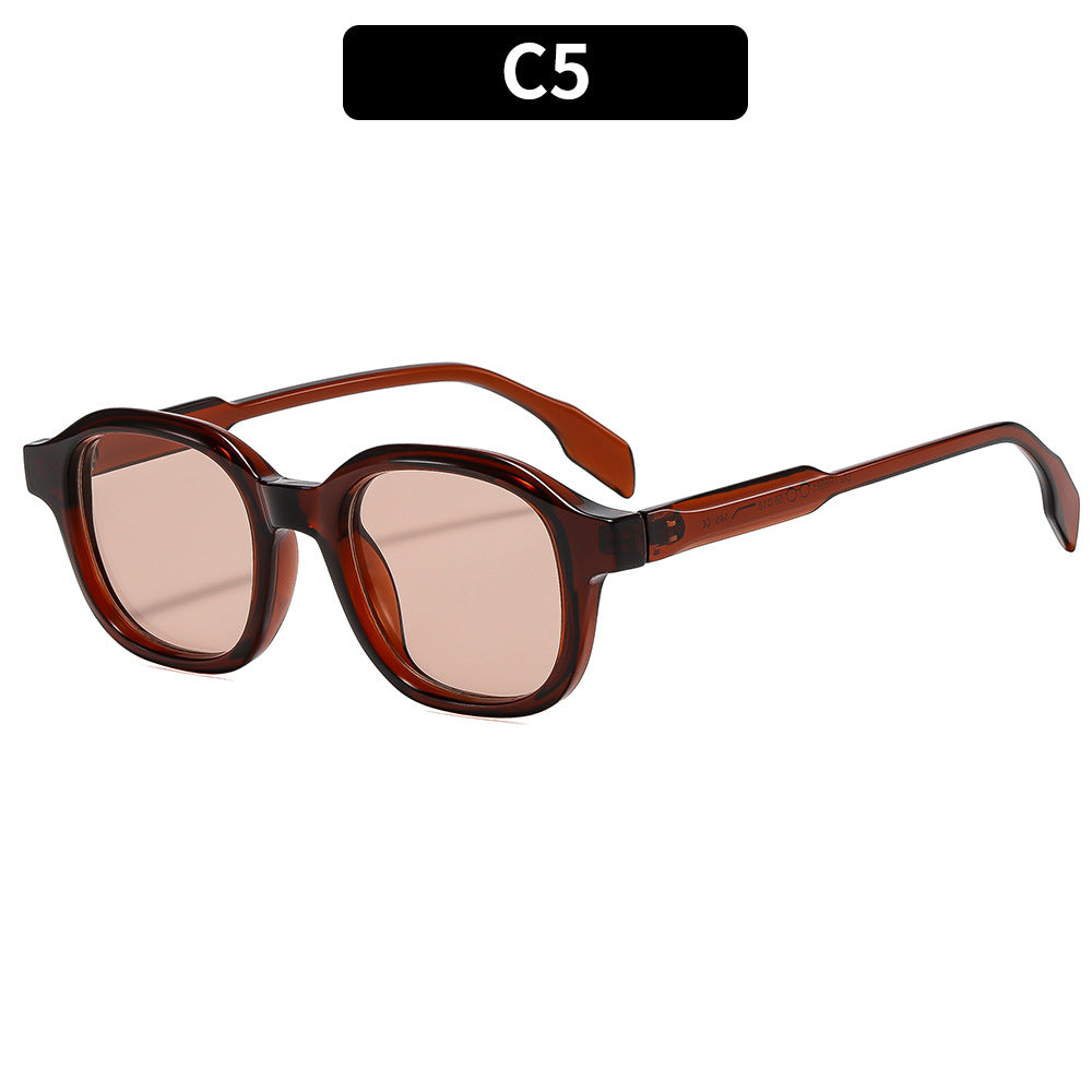 Trendy Round Frame Sunglasses