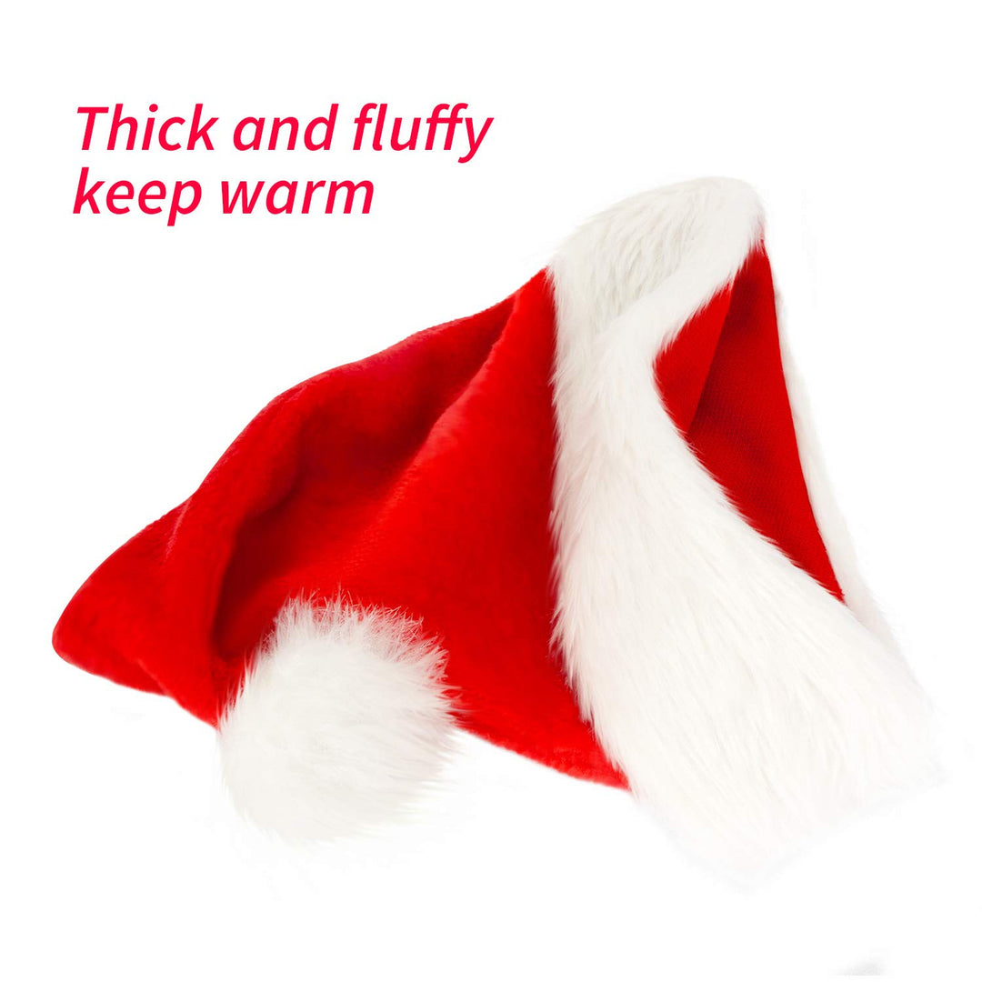 Festive Christmas hat made of plush