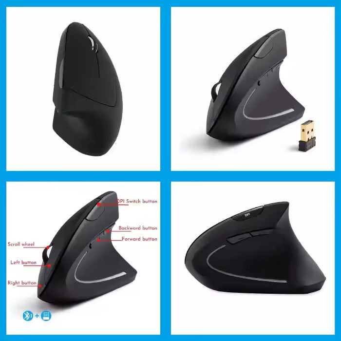 Ergonomic Vertical Wireless Mouse Kalsten