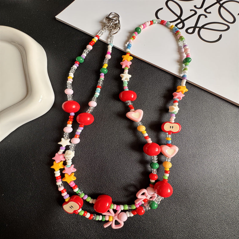 Colorful Beaded Phone Lanyard Kalsten 1790135533