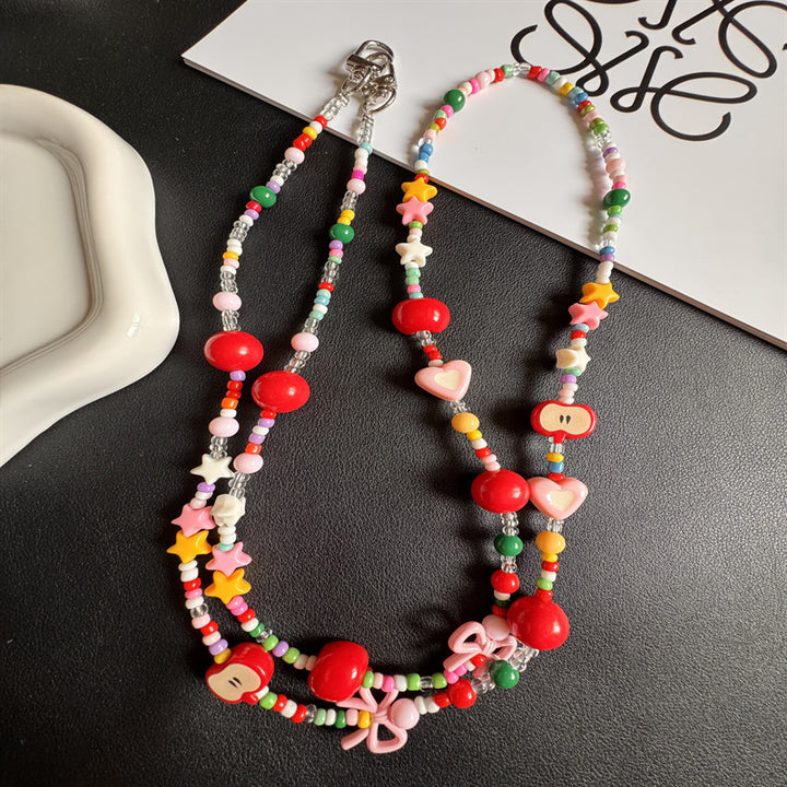 Colorful Beaded Phone Lanyard Kalsten 1790135533