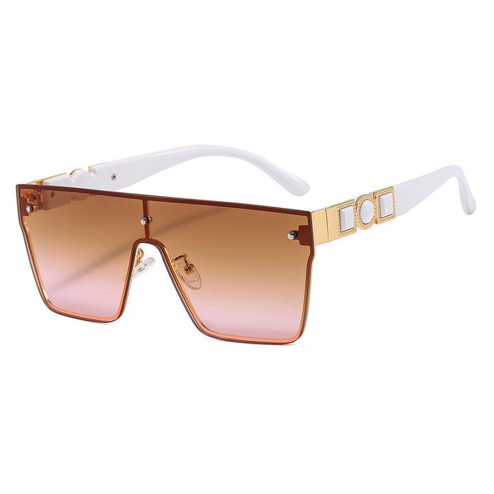 Women's oversized transparent sunglasses with fashionable frame Kalsten