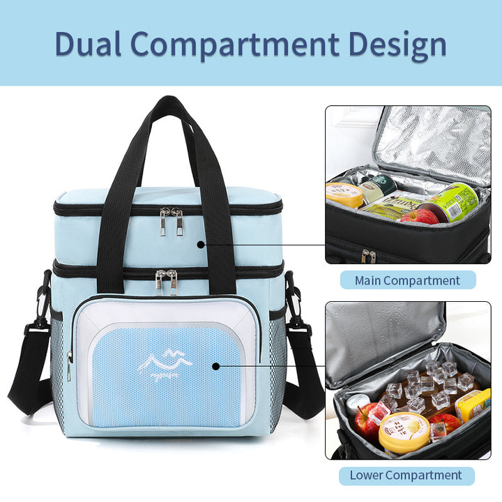Multi-Compartment Insulated Lunch Cooler Bag Kalsten