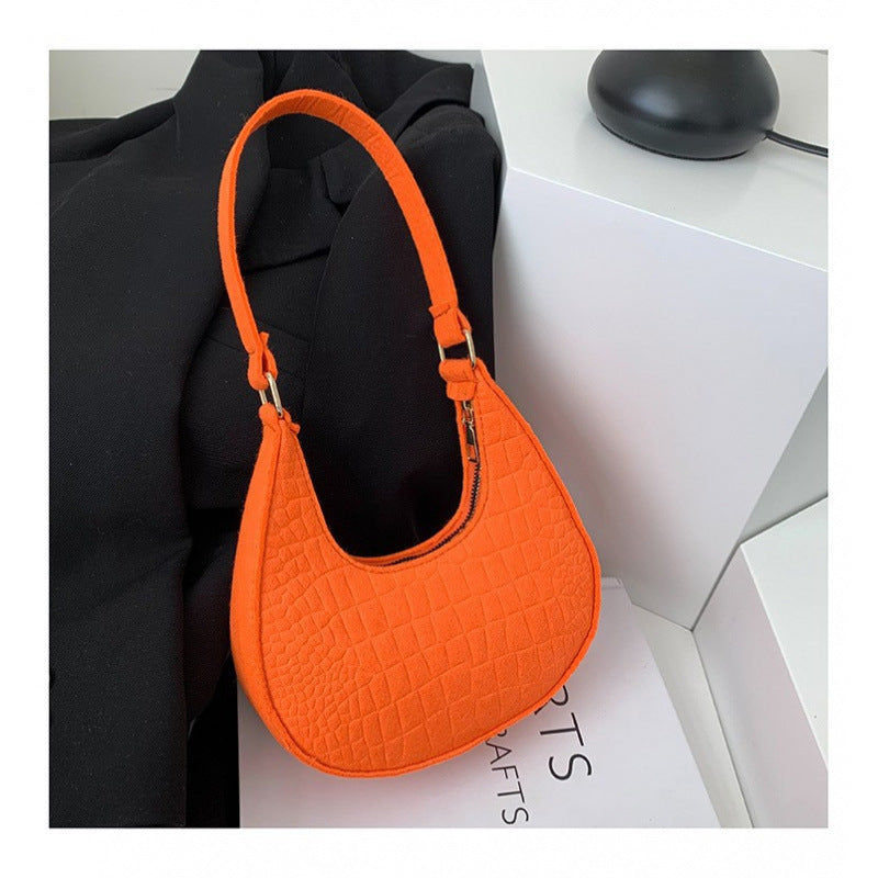 WoCrocodile Texture Handheld Hobo Bag Kalsten