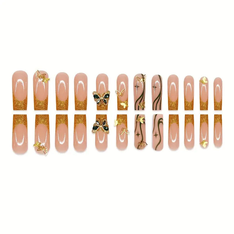 Decorative Butterfly-Themed Nail Enhancements Kalsten