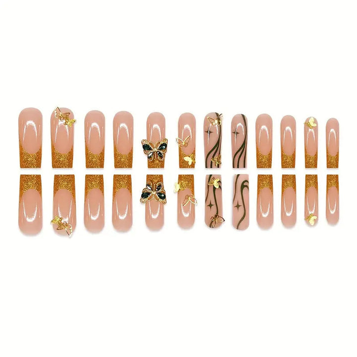 Decorative Butterfly-Themed Nail Enhancements Kalsten