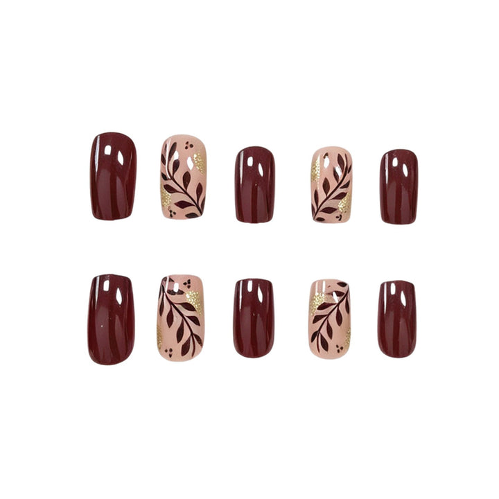 Artistic Autumn-Inspired Nail Art Kalsten