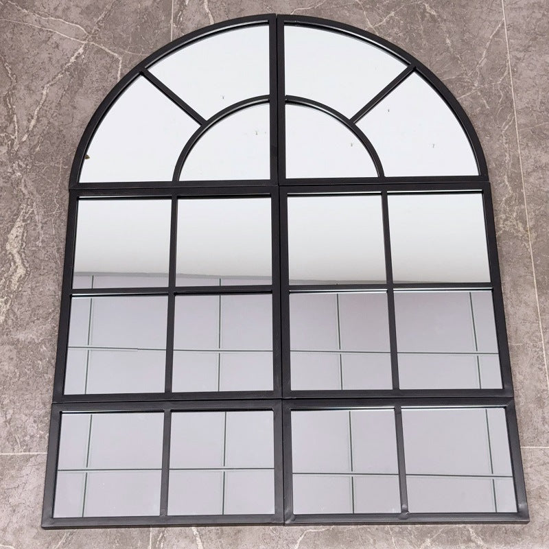 Arched Window Pane Wall Mirror Kalsten