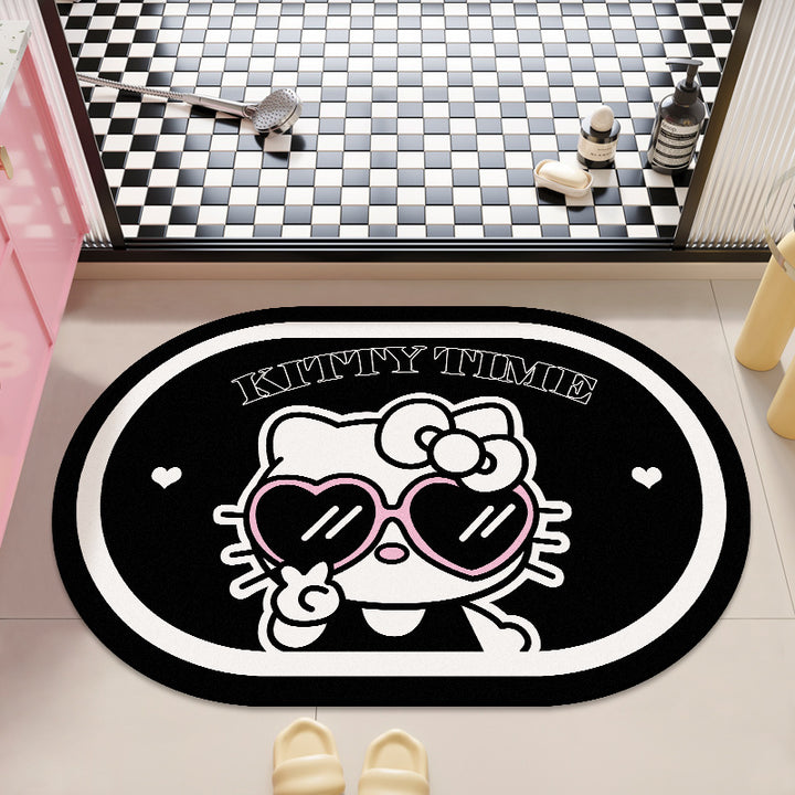 Cute Cartoon-Themed Bath Rug