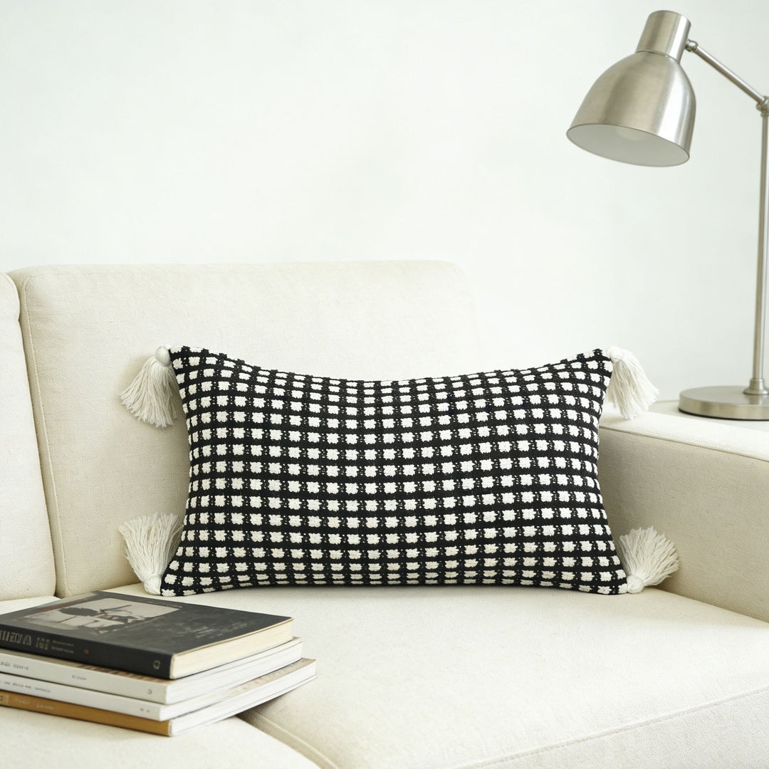 Classic Checkered Decorative Pillow